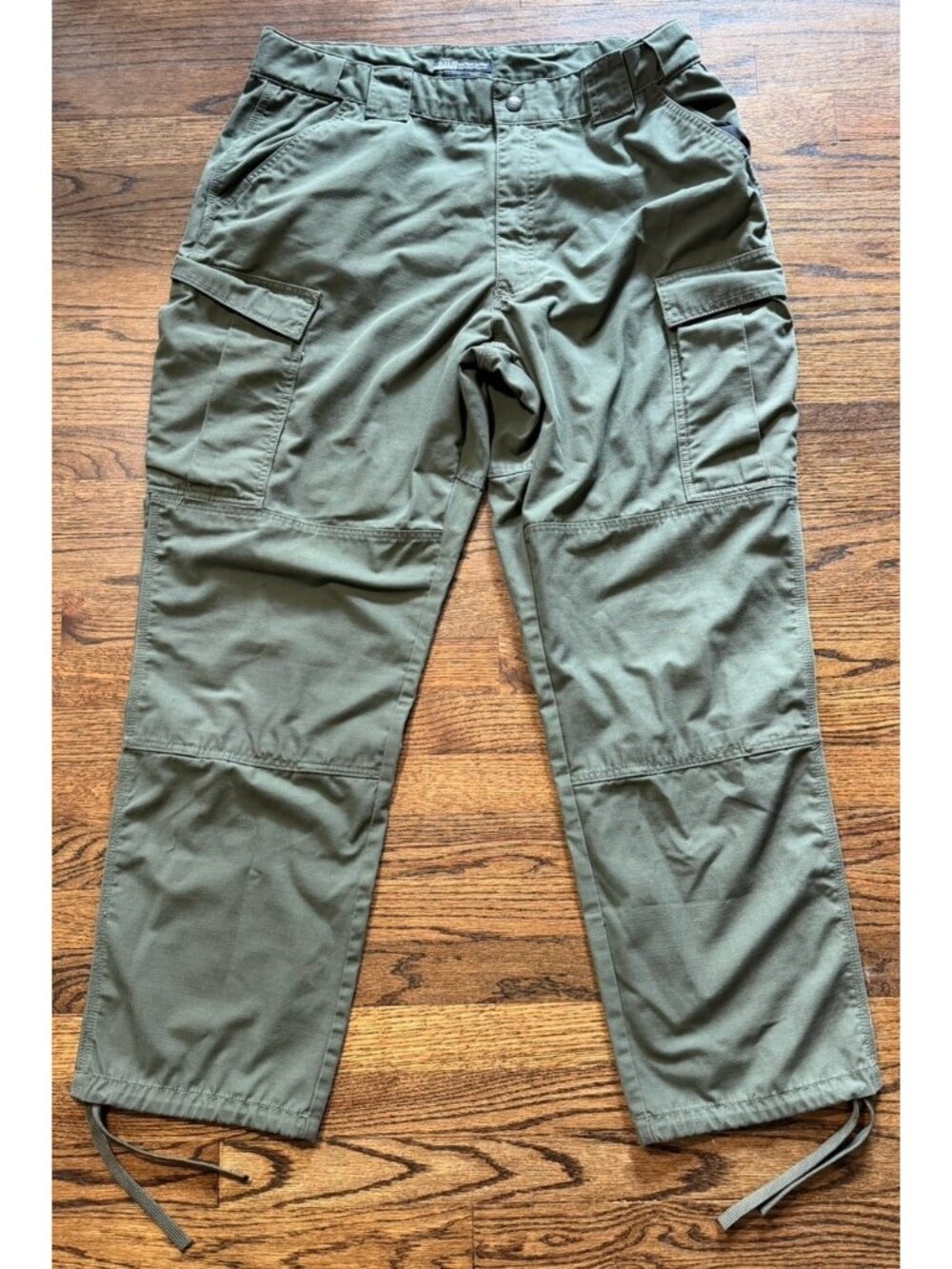 5.11 Tactical Mens Cargo Pants XL Waist 39.5-43 Dark Green Ripstop Work Utility